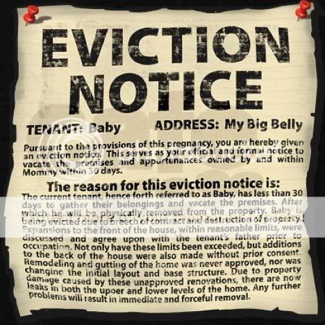 eviction notice babycenter